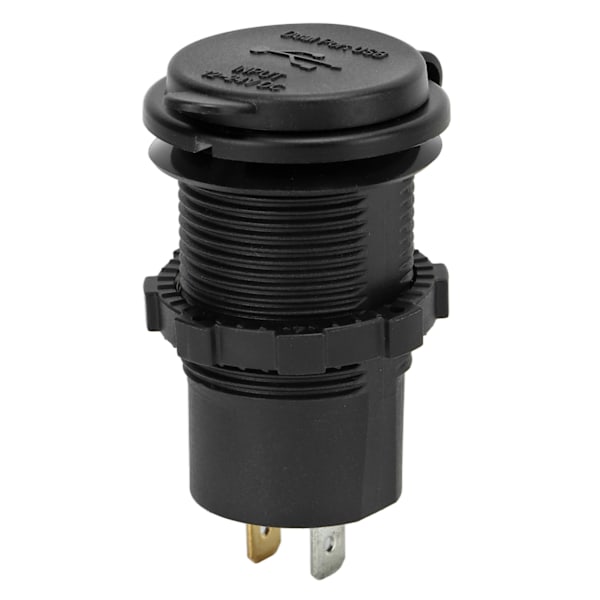 Bil USB-portlader QC4.0 PD-grænseflade Hurtigopladning 12-24V 60W med blå terminal til RV-både Motorcykler Oplader med 20cm/7.9in kabel
