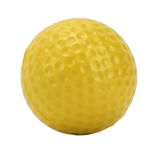 42,5 mm PU-skumgolfballer Sterk fleksibilitet Utendørs golføvingsball for sportsfitness Gul