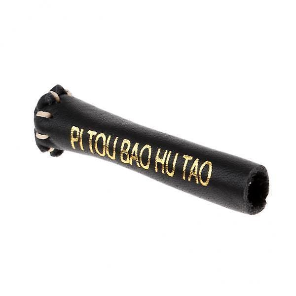 10 x Musta nahkainen snookerpöydän köli liukusuojus holkki sopii 10-11mm kepille