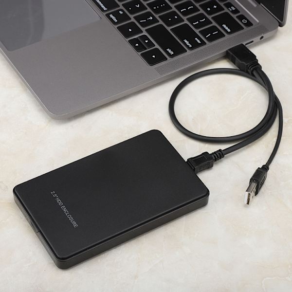 W25q720 2,5-tums USB2.0 SATA mobilt hårddiskfodral HDD-hölje skruvfri stöd 2TB
