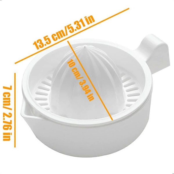 Manuel Juicer, Orange Lemon Manuel Juicer, Professionel Juicer med 230 ml Frugt-, Citron-, Lime-, Orangebeholder, Husholdningsjuicer