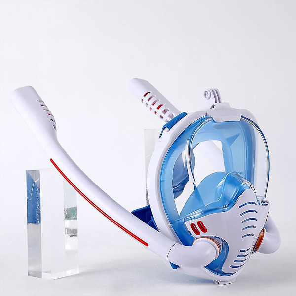 Panorama HD Full Face Snorkelmaske - Anti-dugg & Anti-lekkasje Sett for Voksne (S/M)
