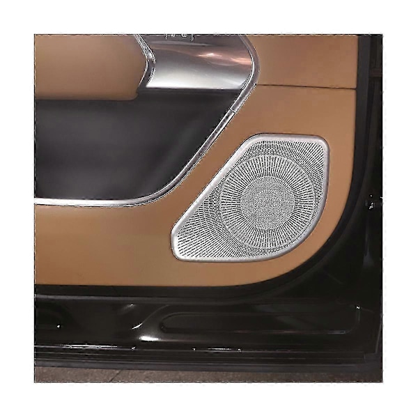 1 Set/6 st Dörrhögtalare Ljud Pad Horn Mesh Cover Trim för Range 2023 Bil Interiör Högtalarram