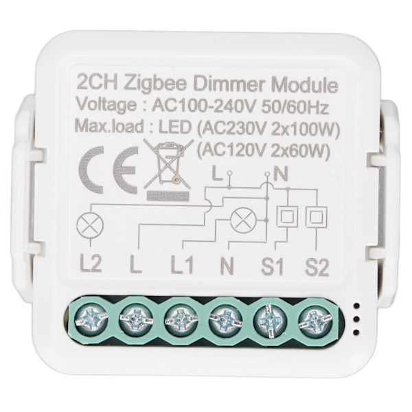 Smart Switch Module Trådlös Kontroll Intelligent WiFi Switch Modul för Elektriska Apparater AC 100‑240V ZigBee