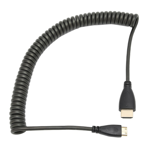 HD Multimedia InterfaceA till HD Multimedia InterfaceC Adapterkabel Spiralkabel Rak Huvud