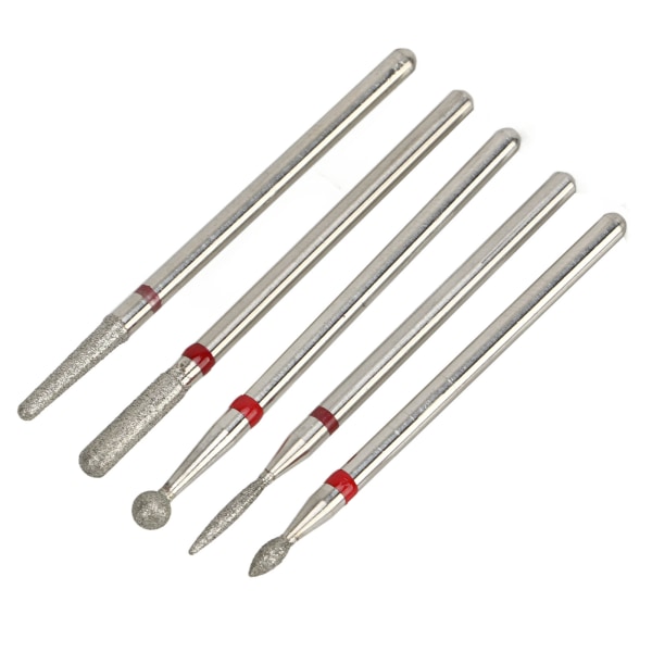 5 stk manikyrborer Emery spikerslipebits Elektrisk manikyrhode erstatning