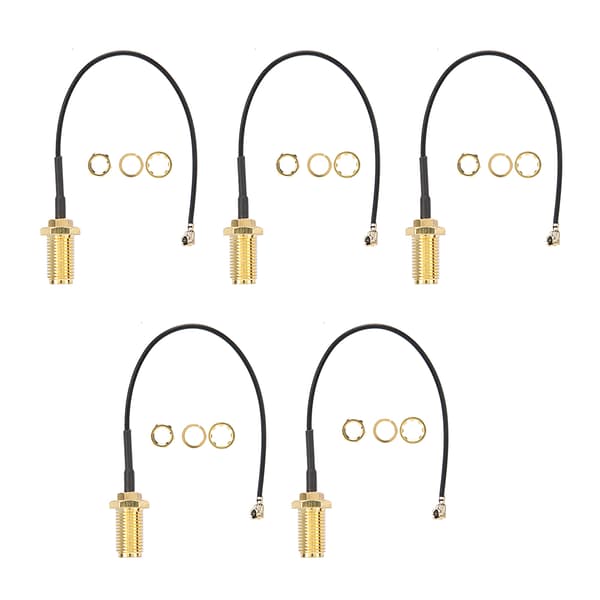 SMA till uFL/u.FL/IPEX/IPEX RF-adapterkabel för antenn, hona, 10 cm