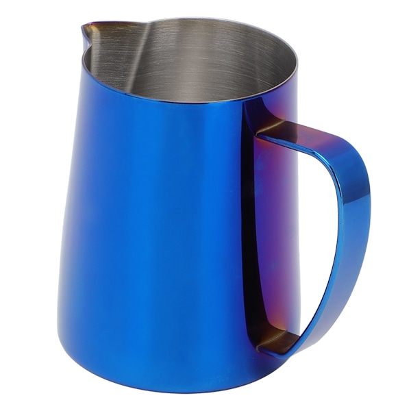 600 ml rustfritt stål Titanize kaffekanne melkeskummende kopp mugge for Latte ArtBlue