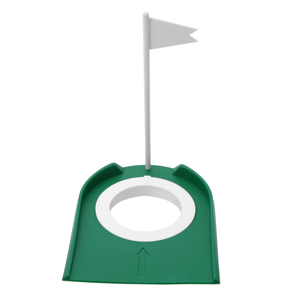 Indoor Outdoor Plastic Putting Cup -harjoitusapuvälineet säädettävällä reiällä, valkoinen lippu