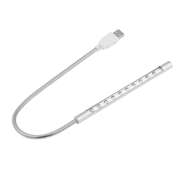 Bärbar Snygg USB 10st LED-lampa med hög ljusstyrka Blubs Light för PC/ Laptop Silver