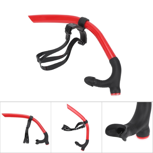 Front Snorkel Pustemaske Avtakbar Svømming Scuba for Snorkling Dykking TreningRød