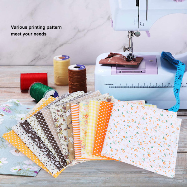 25x25cm 14 stk. Smukke unikke bomuldsstof trykt DIY syning bomuldsstof materiale