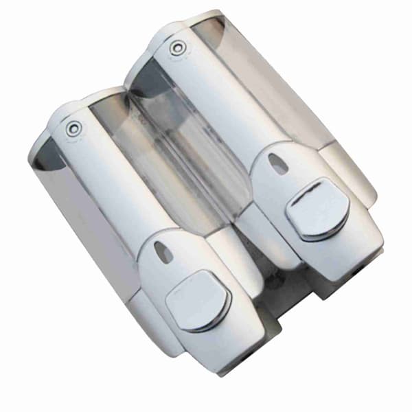 2 st duschschampodispenser multifunktionell väggmonterad tvåldispenser för hemkök badrum 350 ml