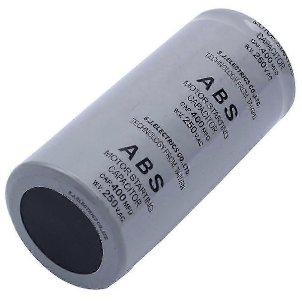 ABS 400MFD 400uF 250V Cylindrisk AC Motor Startkondensator
