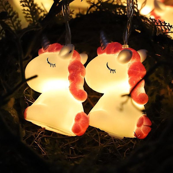 10 LED-ljusslingor med batteridrift - Fantastiska ljusslingor för sovrumsdekoration, varmvit, 17*9*11cm