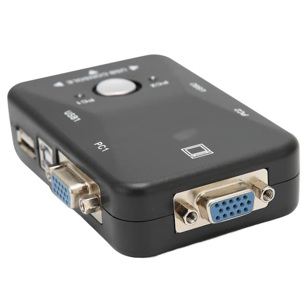 USB 2.0 KVM-switch 1920x1440 2-portars dubbelmonitor KVM-switch för WIN95 98 98SE 2000 ME XP