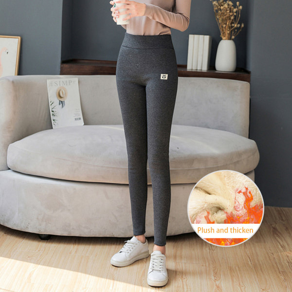 Vinter Dame Tykke Cashmere Ull Leggings Vindtette Vinter Varm Elastiske Leggings Bukser Fleece foret Tykke Tights