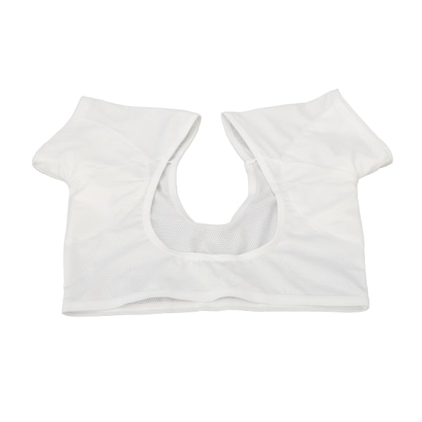 Underarm svettevest pustende myk hurtigtørkende armhule svetteputer skjorte for kvinner jenter damer Hvit M