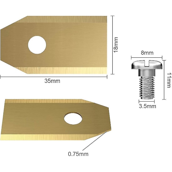30-pak Titanium udskiftningsblade til Husqvarna plæneklipper