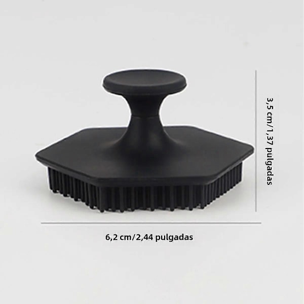 Rensebørste for ansikt for menn, Mini silikon skrubber med dyp massasje for barbering og hudrensing, Svart