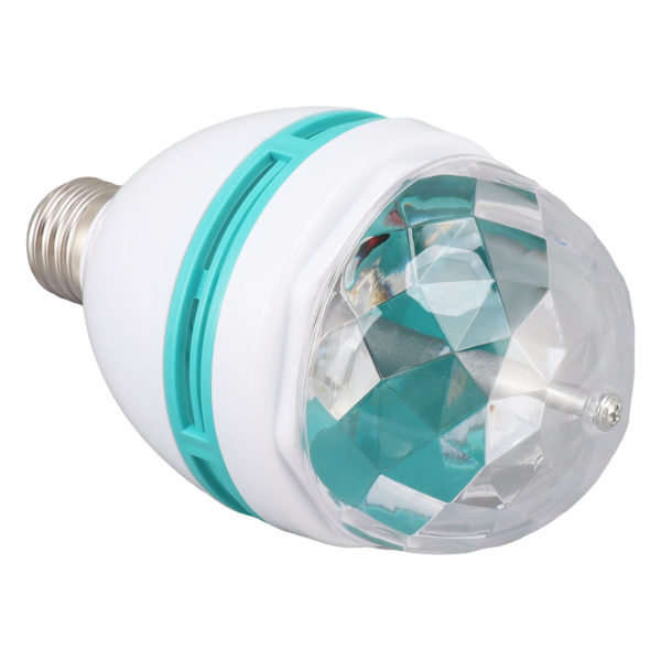 Dansende lyspære E26 sokkel RGB automatisk skiftende sikker stabil ABS PC roterende lyspære for fest bar bryllup 85‑260V