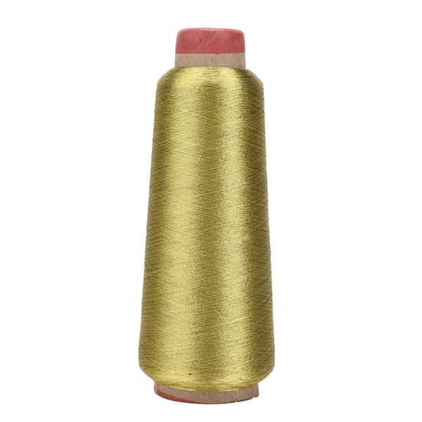 Sytråd Slitesterk Husholdningspolyestergarn for DIY Broderimaskinprosjekt (Gull)