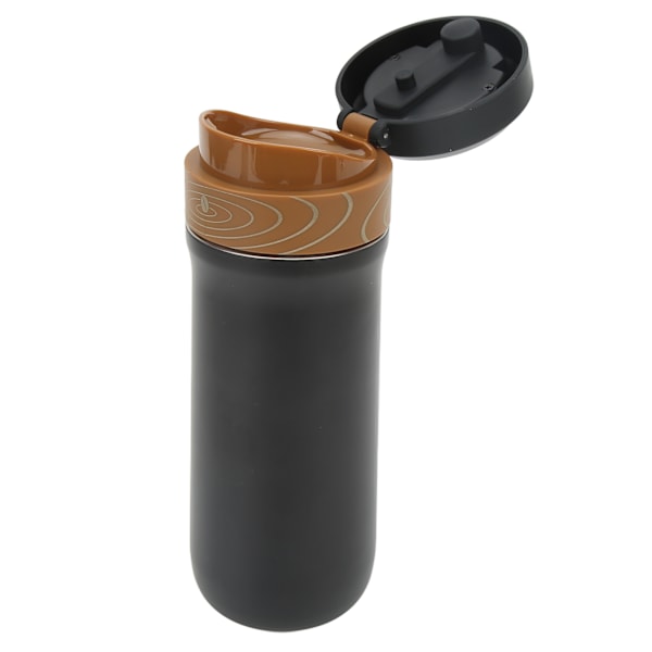 Bärbar utomhuskaffekanna fransk press kaffebryggare, isolerad resemugg i rostfritt stål med kaffesumpfilter