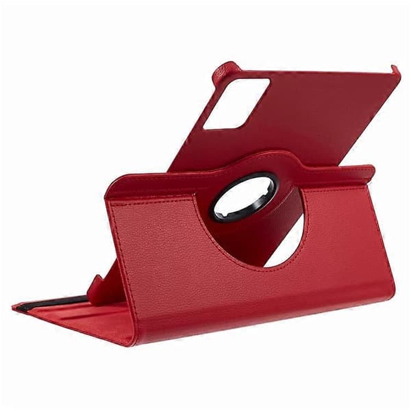 Compatible with Lenovo Tab M11 / Xiaoxin Pad 11 2024 Leather Case Rotating Stand Tablet Case Red