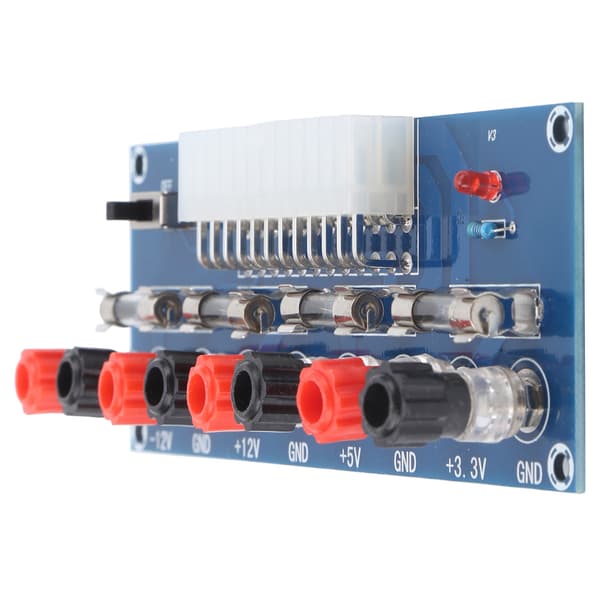 2 stk. ATX strømkort 24-pinners datamaskin chassis strømforsyning breakout moduladapter XHM229
