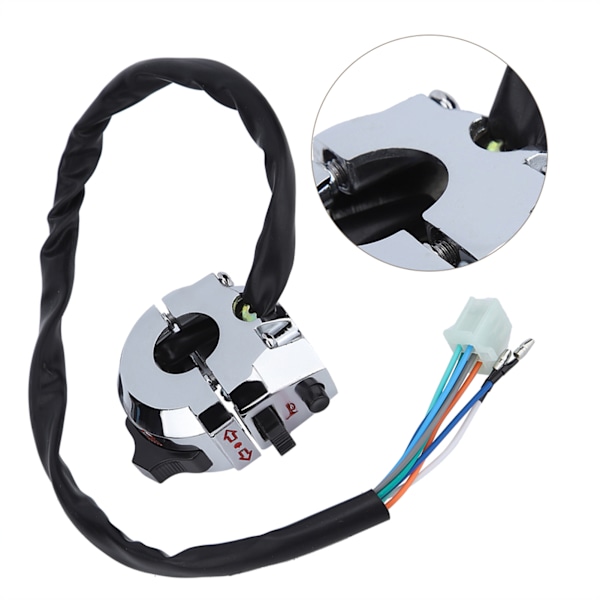 Motorsykkel Funksjonsbryter Horn Blinklys Bryter Blinklys For 22mm Styre