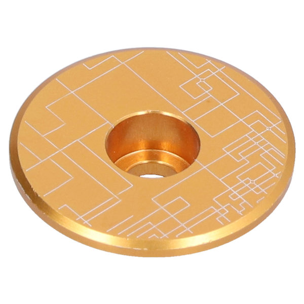 Terrengsykkelhodesett Toppdeksel Landeveissykkel Aluminiumslegering forgaffelstamme Topp CapGold