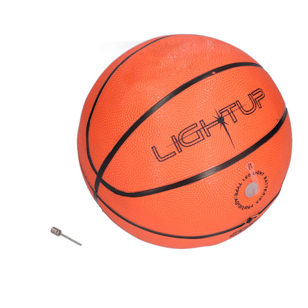 Lysende basketball LED-lysende slitesterk gummi dekorativ attraktivt leketøy for plener feiringer
