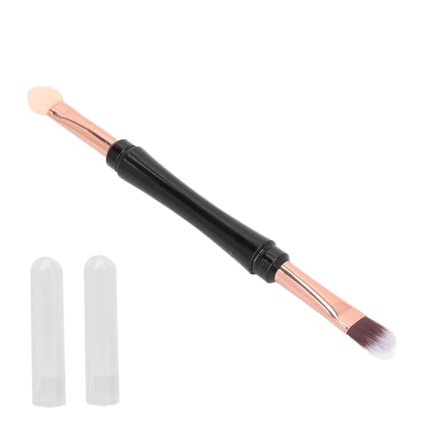 Ögonskuggsborste Dubbelsidig Professionell Ögonmakeup Svamphuvudborste för Nybörjare Makeupartister