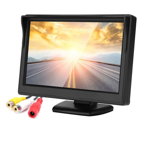 5-tums högupplösta TFT LCD-reverserande parkeringsvattentät monitor för bilbackupkamera