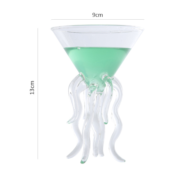 Blekksprut Cocktail Glass Transparent Blekksprutformet Glasskopp Manetkopp