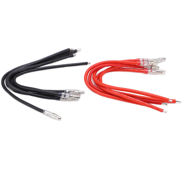 10 stk RC motorkabel - Holdbar, myk, ikke lett å knekke - Pålitelig kulekontakt - Forlengelseskabel for børstemotor