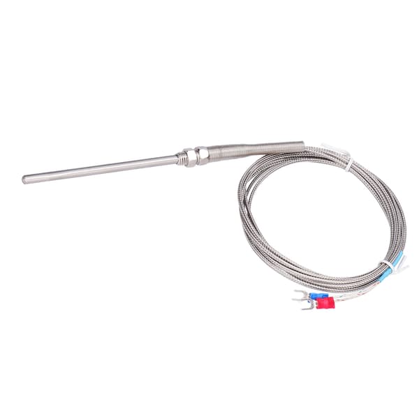 K Typ Temp Termoelement Temperatursensor Termisk Sond Rostfritt Stål 0~600℃ WRNT‑187 Vanlig Typ 4 Meter