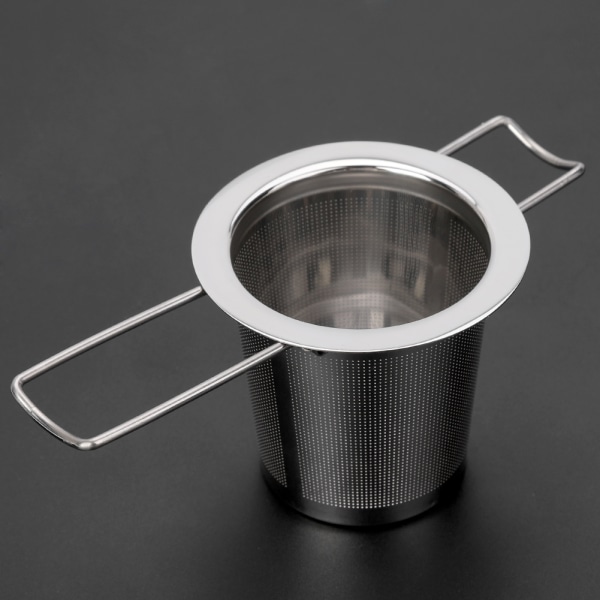 Rustfrit stål mesh te infuser metal kop si Foldeligt filter med låg