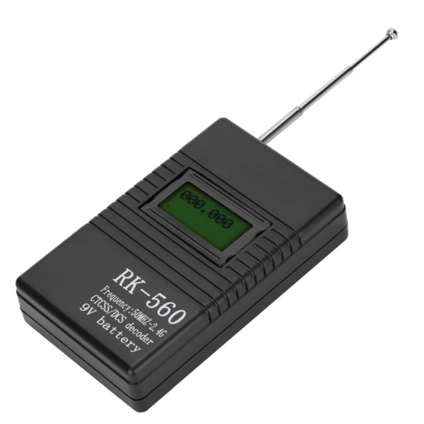 Nøjagtig RK560 50MHz-2,4GHz frekvenstællermåler Bærbar håndholdt radiofrekvenstest