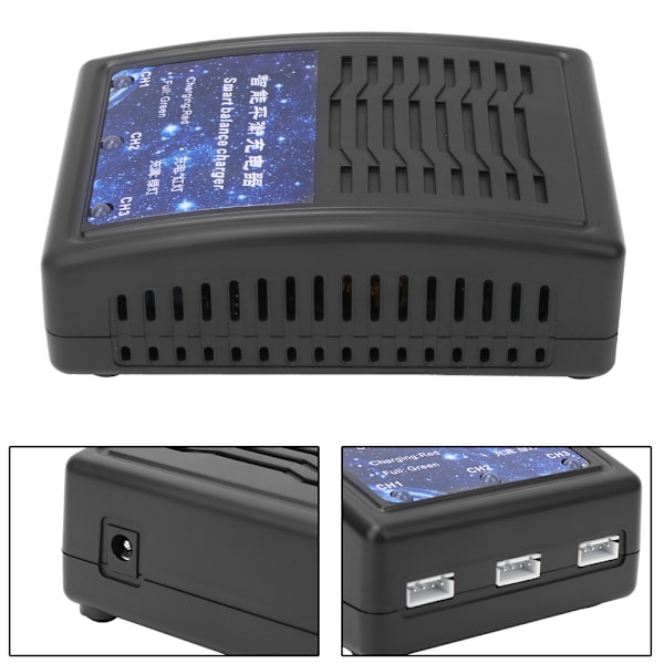 Quadcopter Batteri Oplader Opladningskabel Tilbehør Passer til Hubsan Zino Pro / Zino H117S RC Drone 110-240VAU Stik