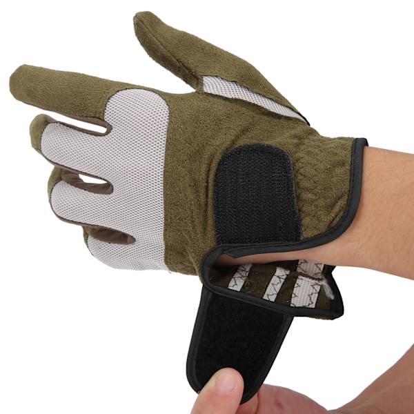 Venstrehånds golfhandsker i mikrofiber, svedabsorberende, bløde, åndbare golfhandsker, armygrøn 25#
