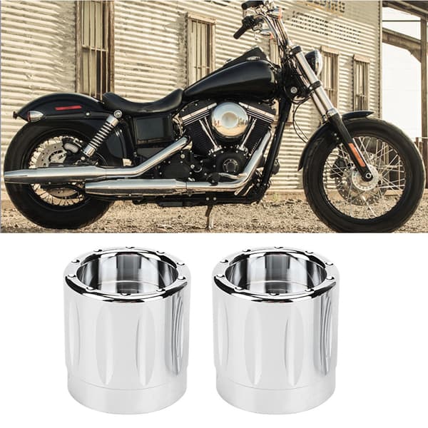 2 stk. motorsykkelaksel hodeskallemutterbolthettedekseltilbehør i aluminiumslegering (plettering)