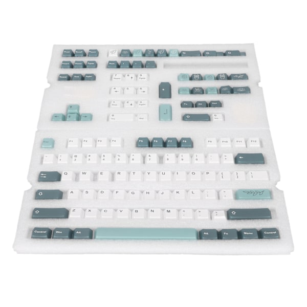 Mekanisk tastatur tastatur 128 tast PBT tastatur sæt Kontrastfarver Stil til DIY udskiftning tastatur tilbehør Botanisk have