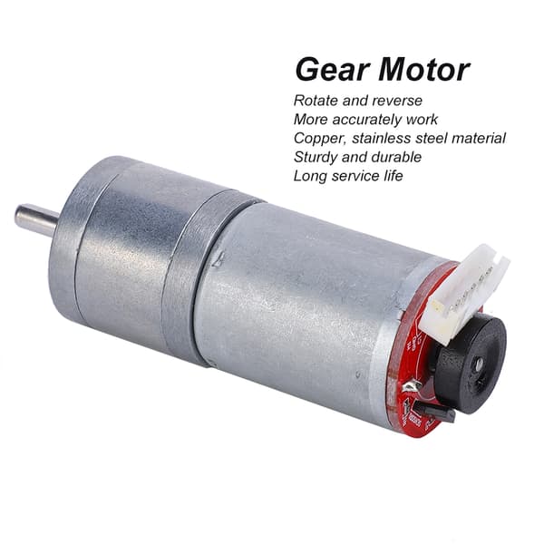 DC-girmotor med hastighetskoder børstet DC-motorreduksjon kobber rustfritt stål - 1 stk DC12V 100RPMDC12V 100RPM