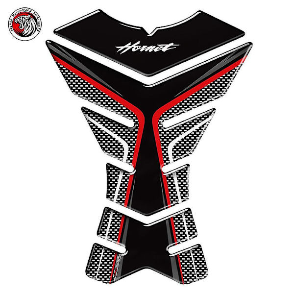 3D Kolfiber Tankplatta Dekal för Honda Hornet CB600F CB650F CB250 CB1000R