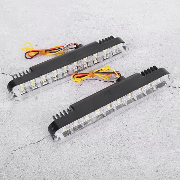 5050 30LED Dobbeltfarvet Kørelys DRL Blinklys Universal til Bil