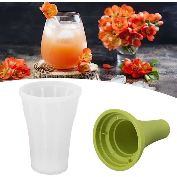 150ml Slushie Maker Mugg Stor Kapacitet Dryckestillverkningsmugg med Lock DIY Hemmagjorda Smoothie Muggar