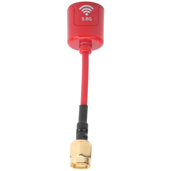 Professionel 5.8GHZ 2.8dbi Antenne Signalforstærkning Antenne Tilbehør til FPV Racing RC Drone Rød SMA