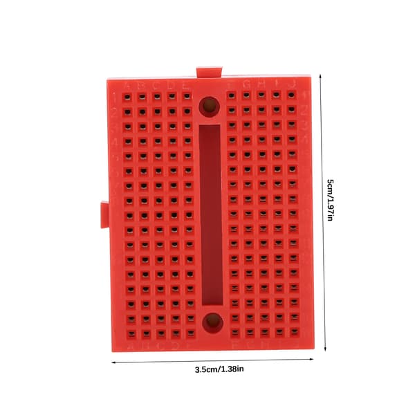5 stk. 170 punkter huller farve Mini loddefri prototype breadboard ABS printpladesæt