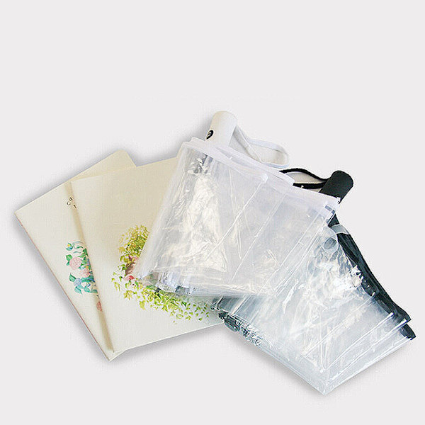 Paraply Transparent Paraply Automatisk Transparent Tri Fold Paraply